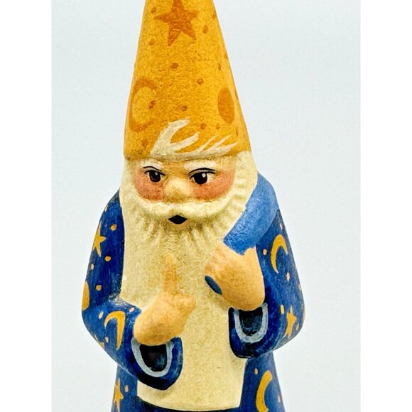Vaillancourt Wizarding Santa Claus Moon Stars Chalkware 2002 #150 4.5 inch - Picture 2 of 7